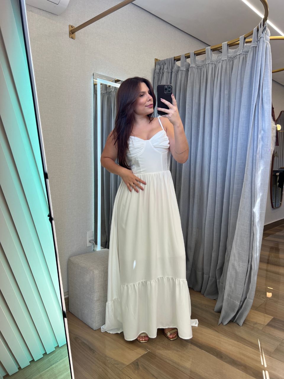 Vestido Isabel Branco - TS Moda Feminina