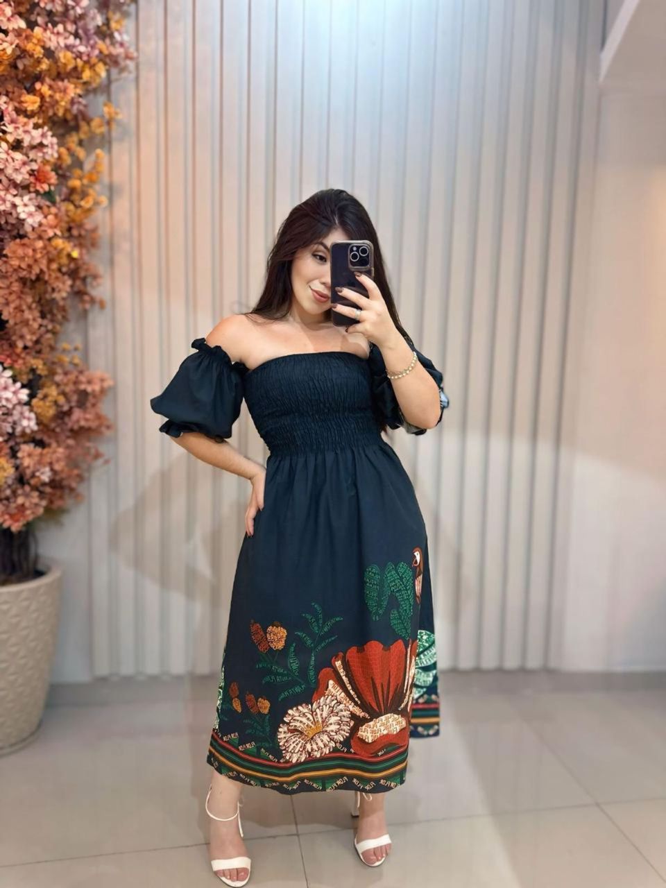 VESTIDO BOISA AZUL ESCURO