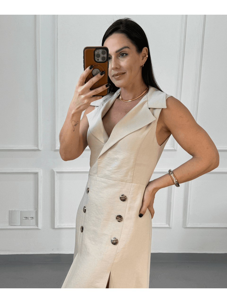 Vestido Longo Iara Areia