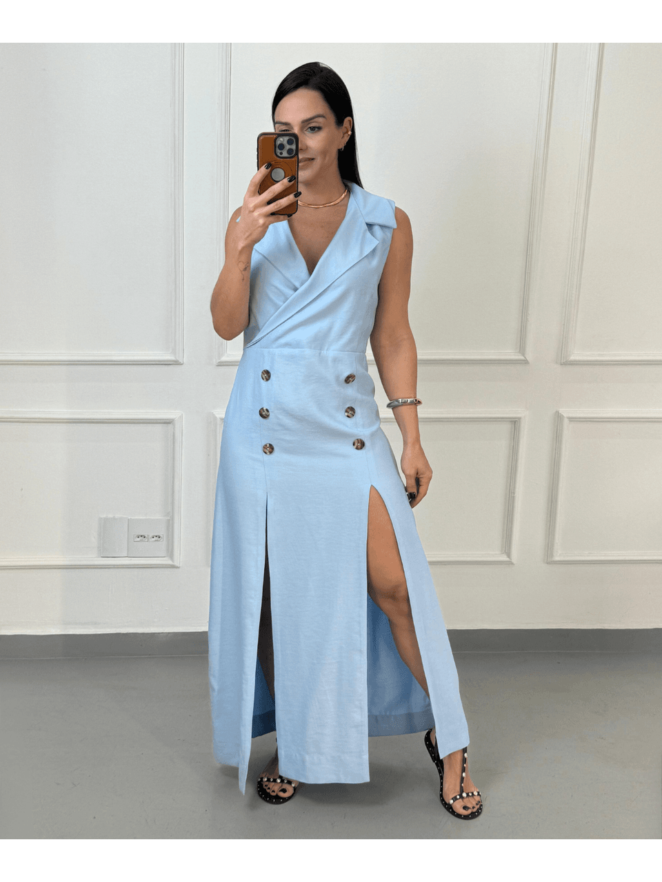 Vestido Longo Iara Azul Serenity