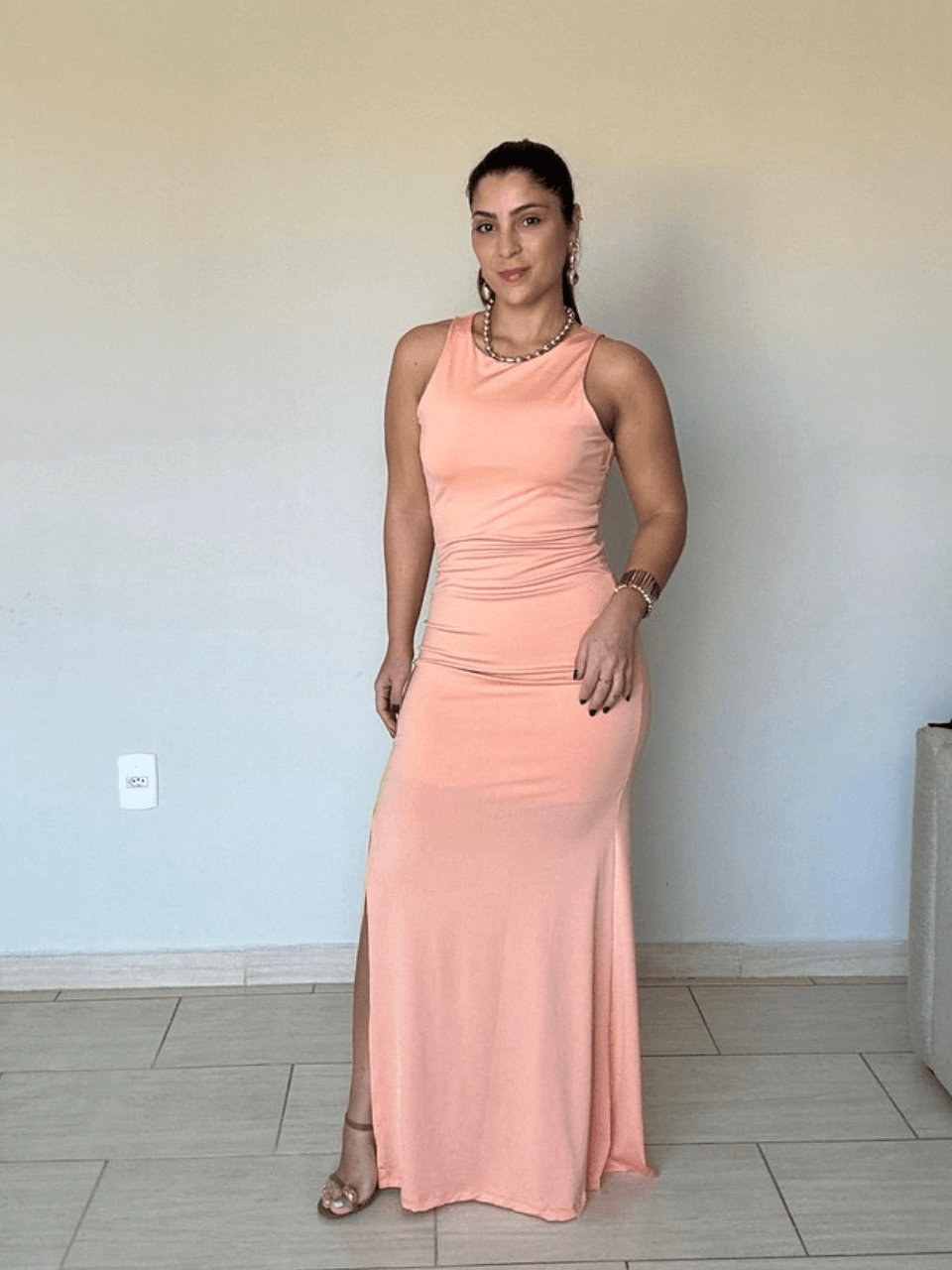 Vestido Liz Laranja Primavera - BRUVI