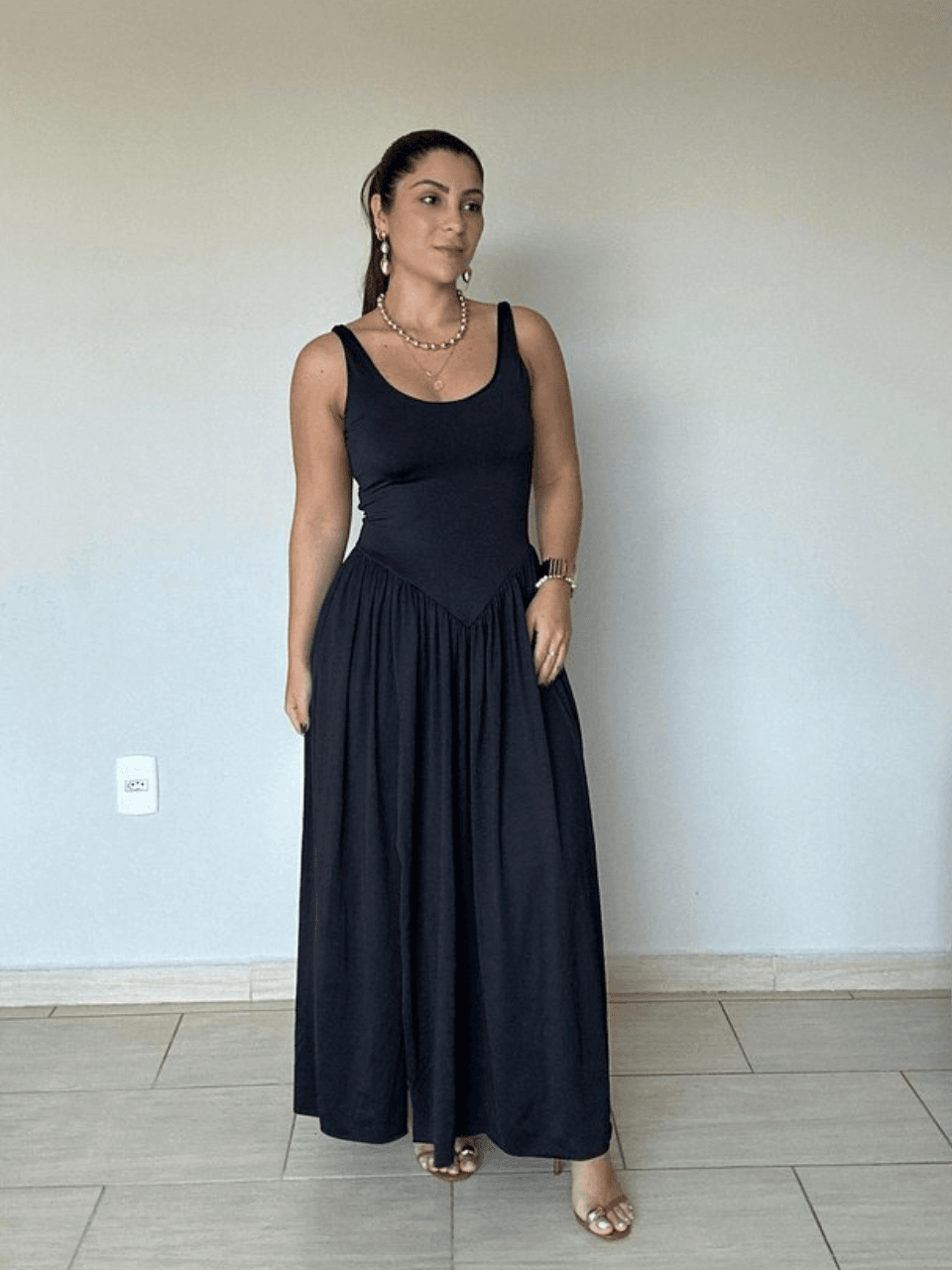 Vestido Aurora Preto - BRUVI