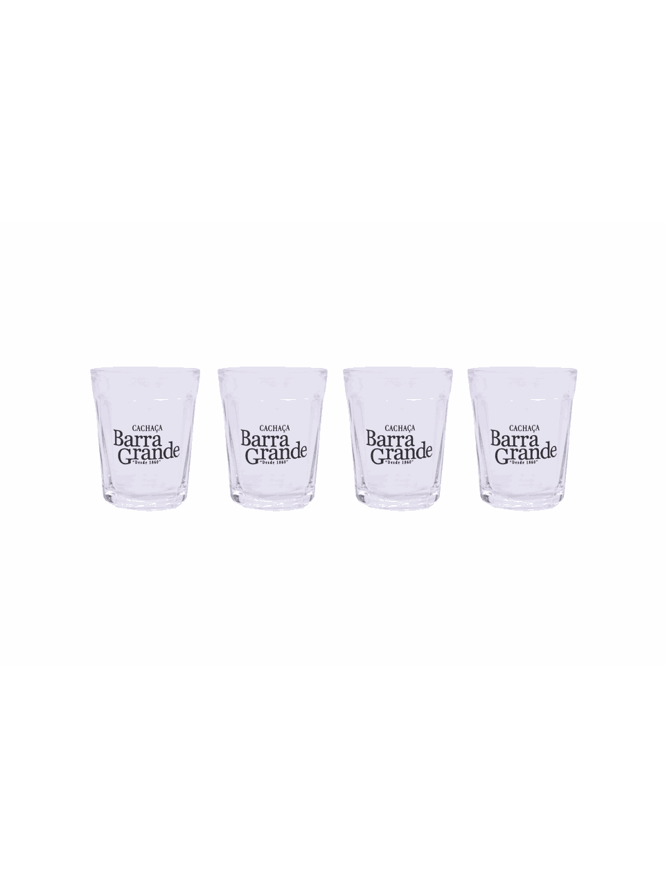 Kit 4 Copos Americano Dose Cachaça Barra Grande