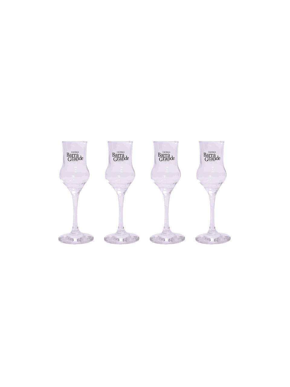 Kit 4 Taças Cachaça Barra Grande