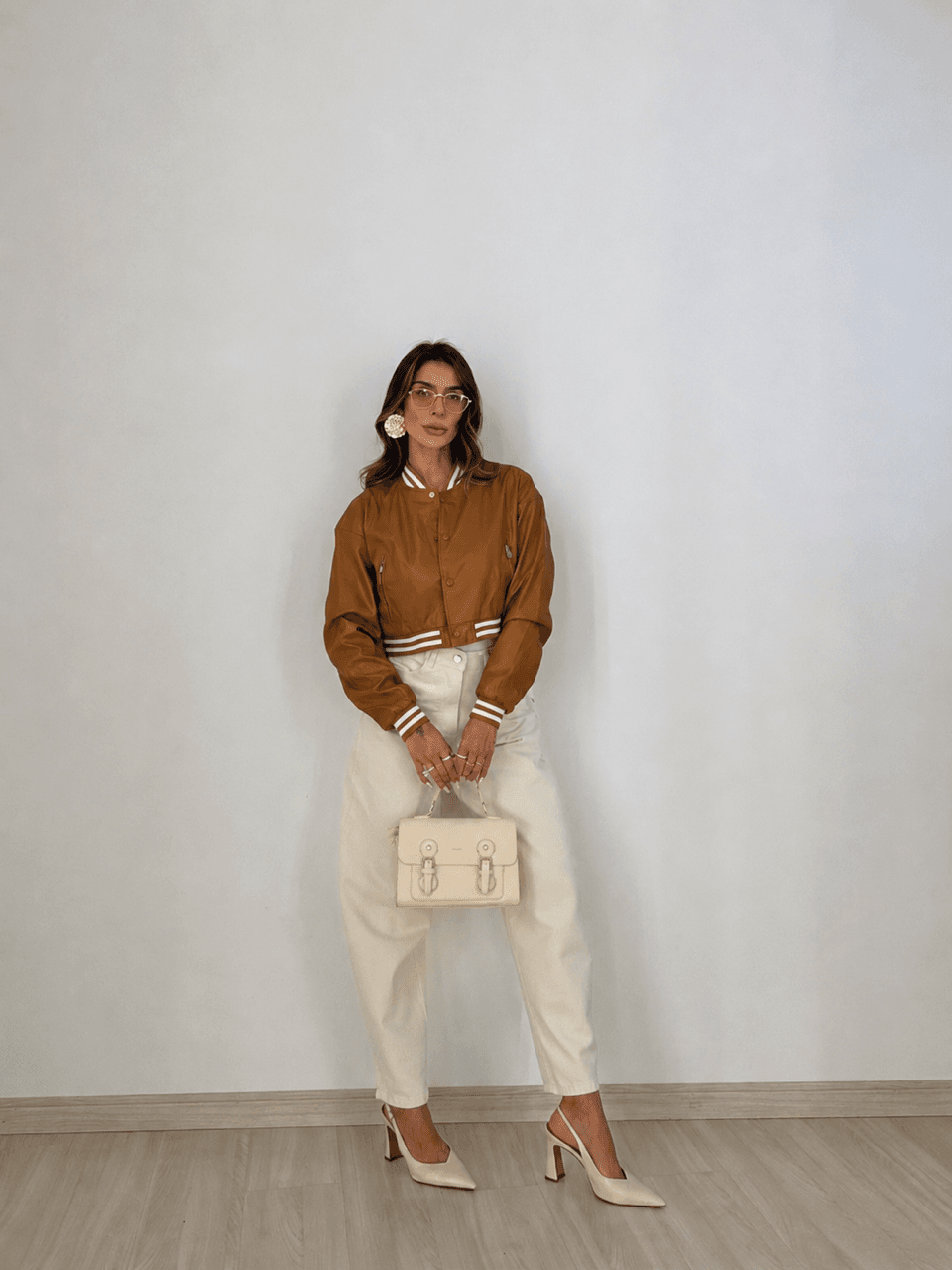 JAQUETA LUDMILA BOTÕES MARROM