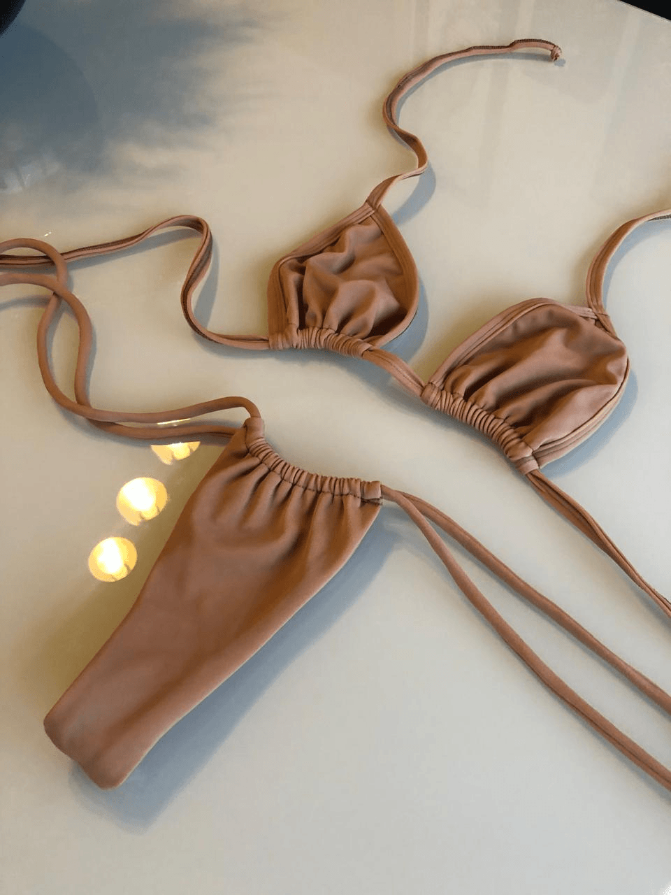 Conjunto Cortininha Básico Mya Nude - Milla