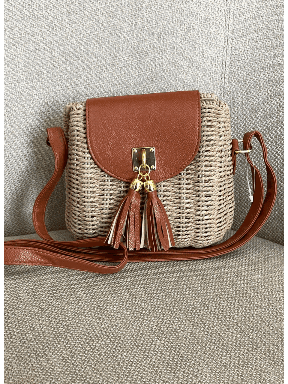 Mini Bag De Palha Castor 