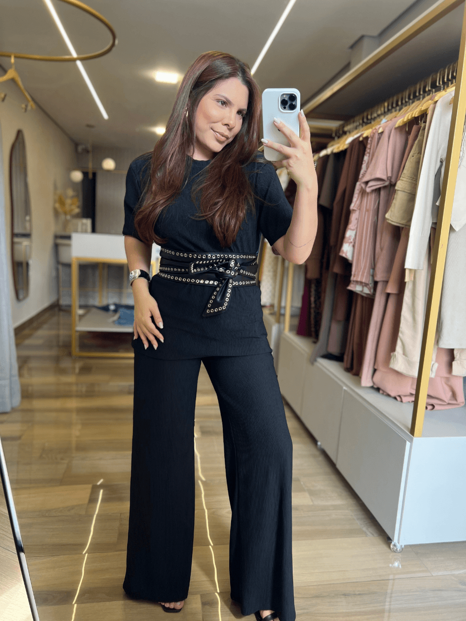 Conjunto Manuela Plus Preto - TS Moda Feminina