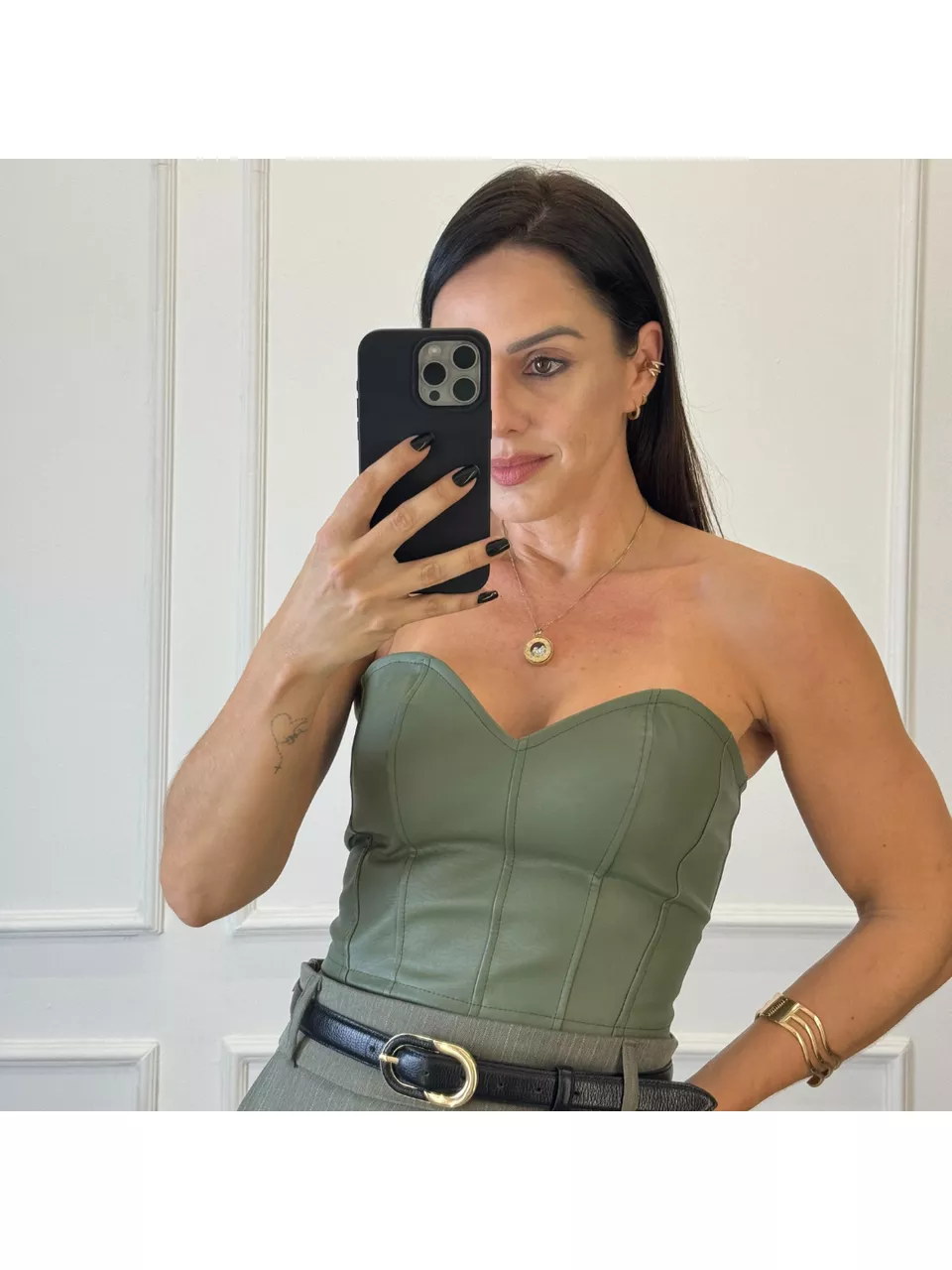 Corselet Courino Dubai Verde Militar - Arpaia