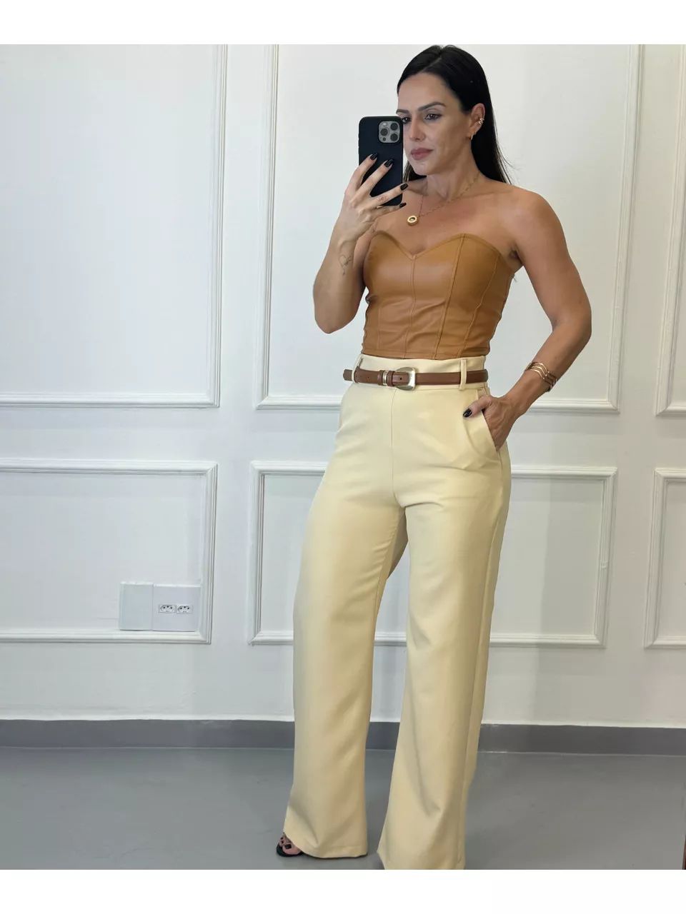 Corselet Courino Dubai Caramelo
