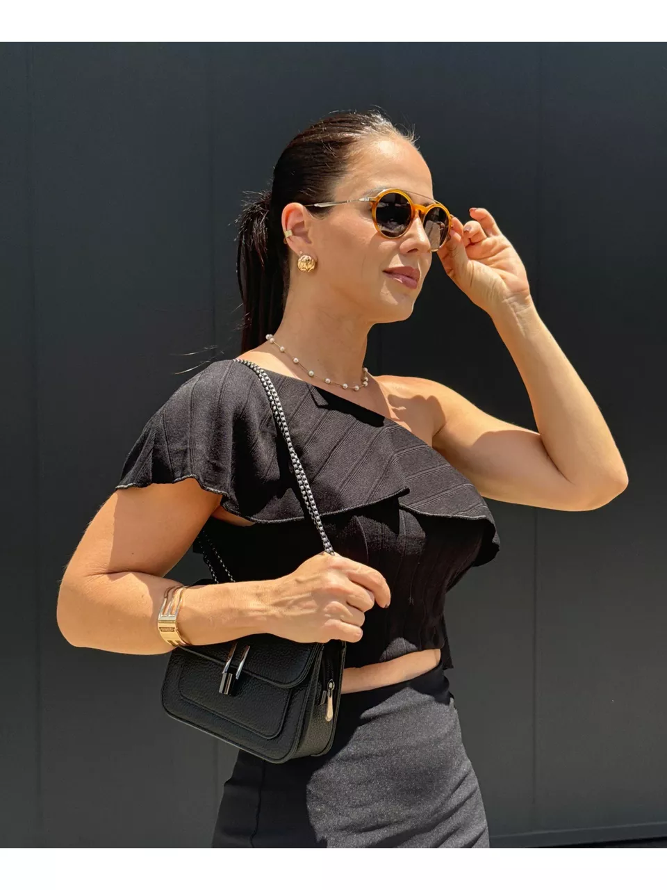 Cropped Boho Nula Manga Josephine Preto - Arpaia