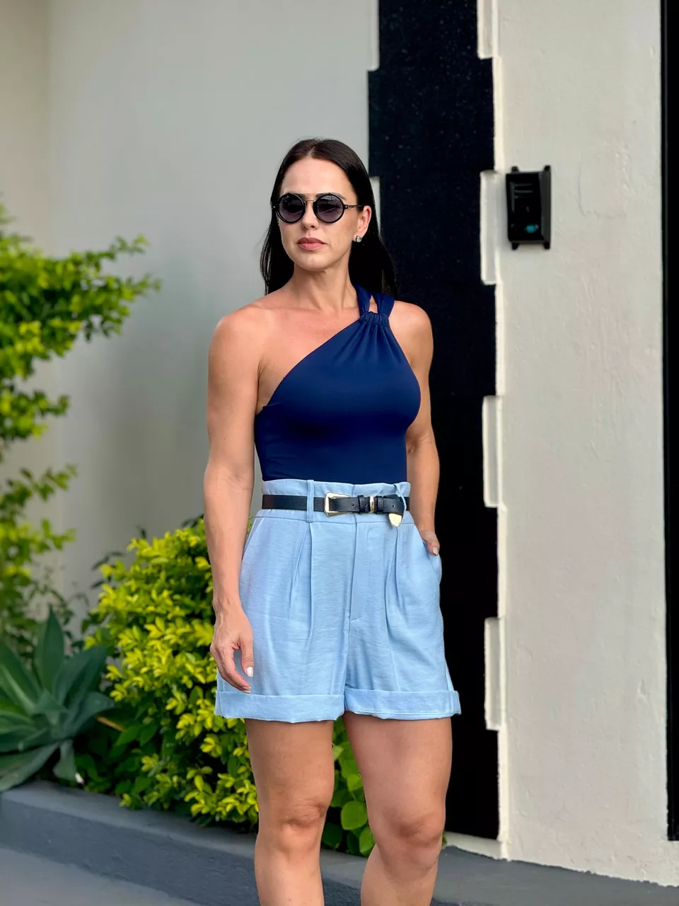 Short Alfaiataria Azul Serenity Nati - Arpaia