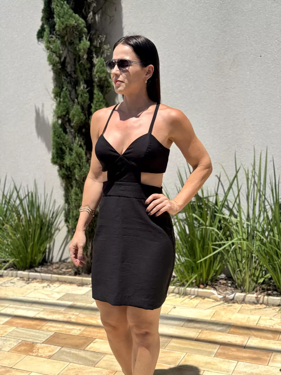 Vestido Curto Fiorella Preto