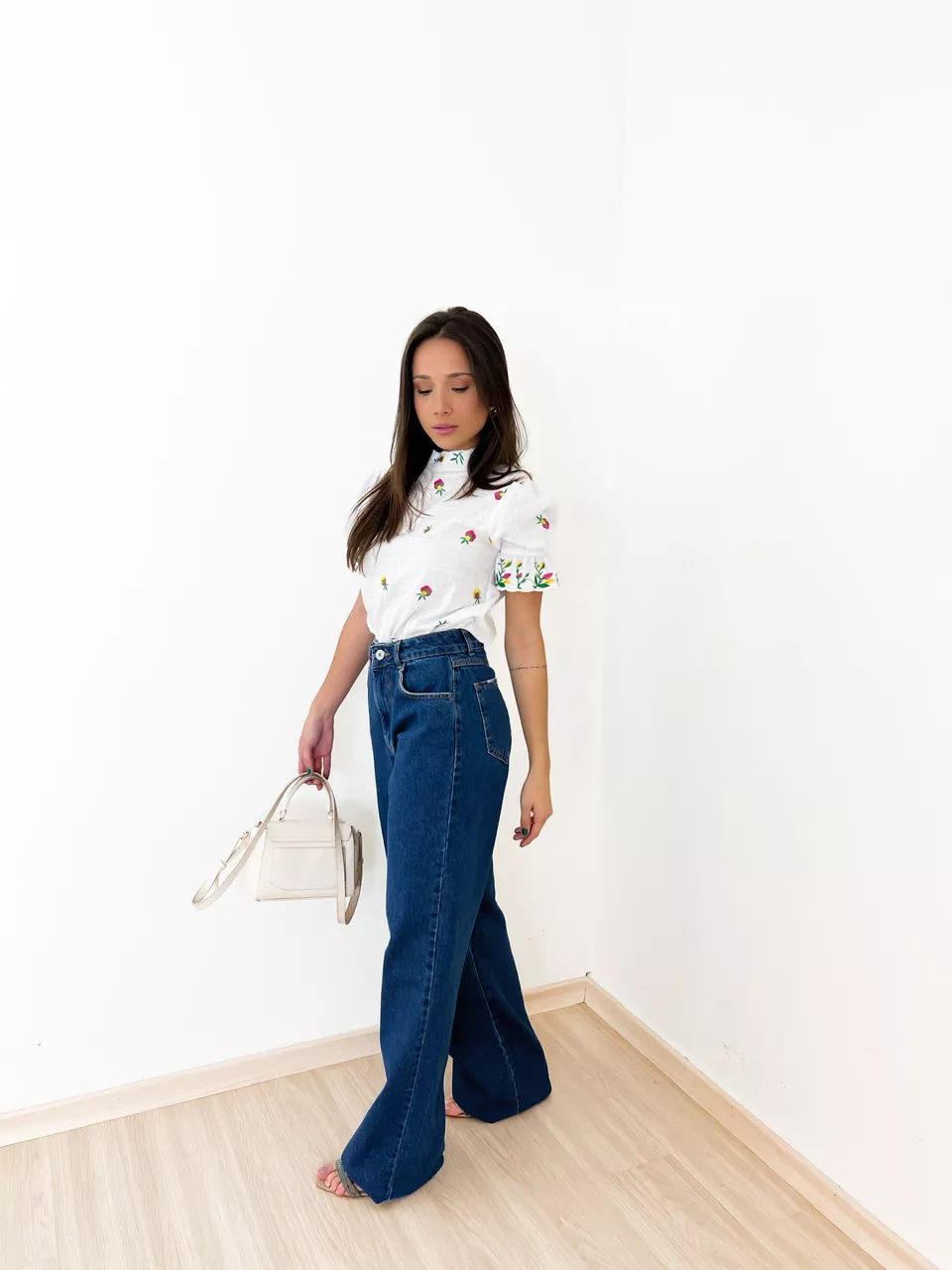 CALÇA ELSA PANTALONA JEANS ESCURO