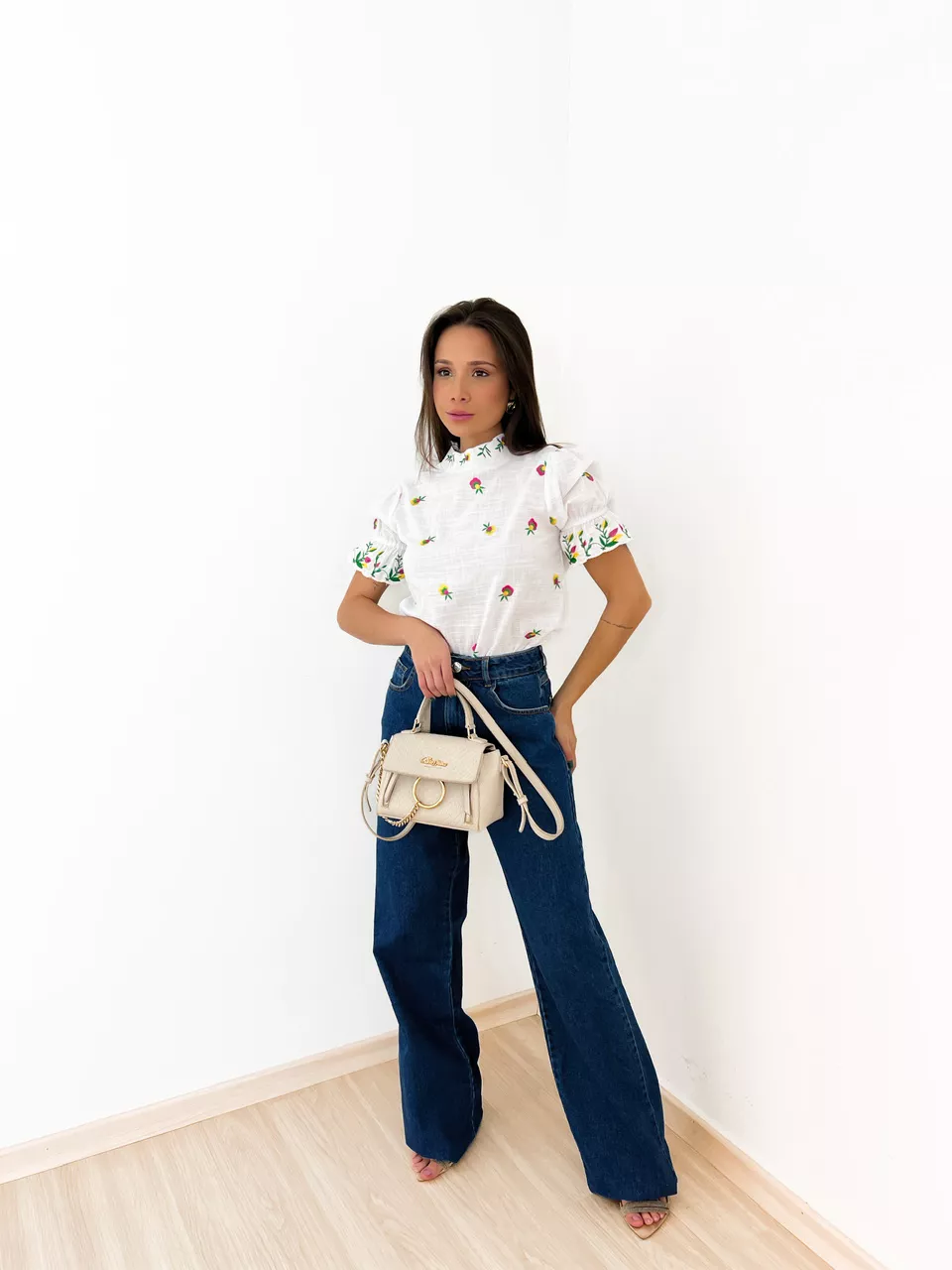 CALÇA ELSA PANTALONA JEANS ESCURO