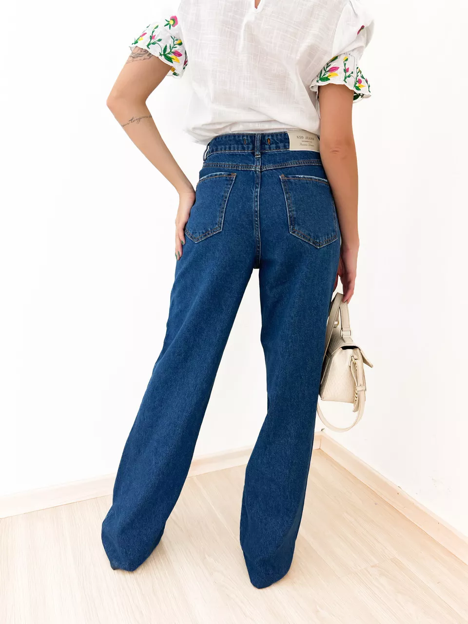 CALÇA ELSA PANTALONA JEANS ESCURO