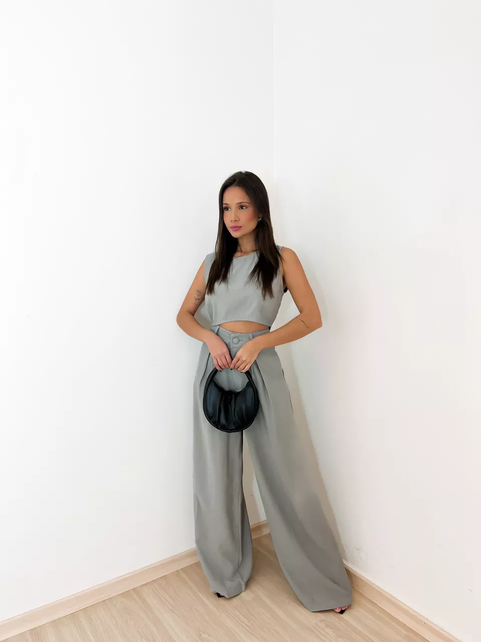 BLUSA ANGÉLICA CINZA