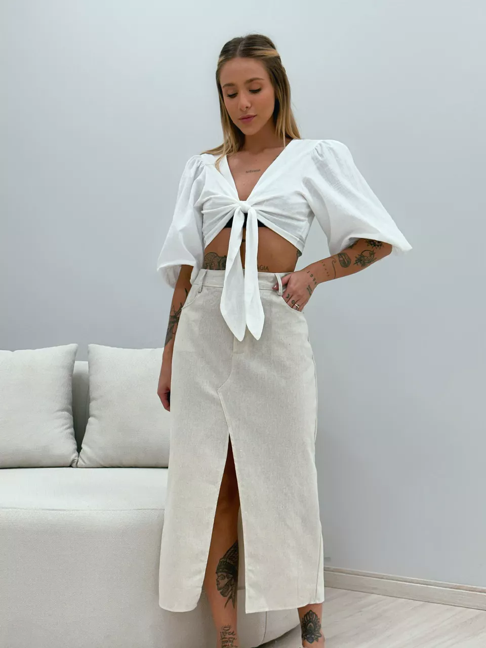 SAIA CLARA MIDI CRU