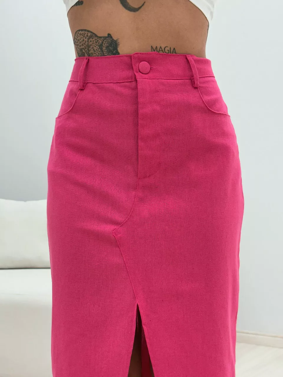 SAIA CLARA MIDI ROSA