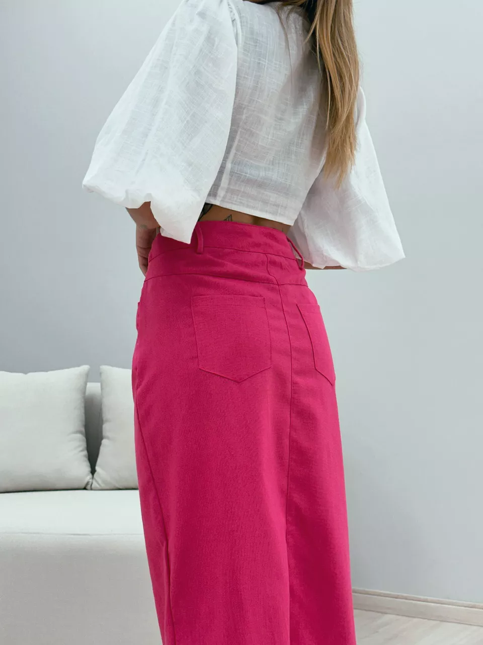 SAIA CLARA MIDI ROSA