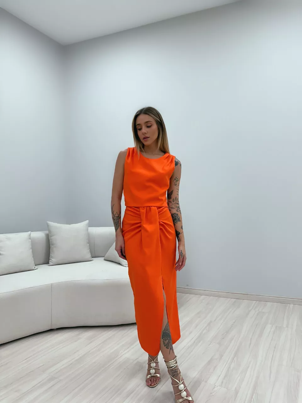CONJUNTO MARIANA SAIA LARANJA