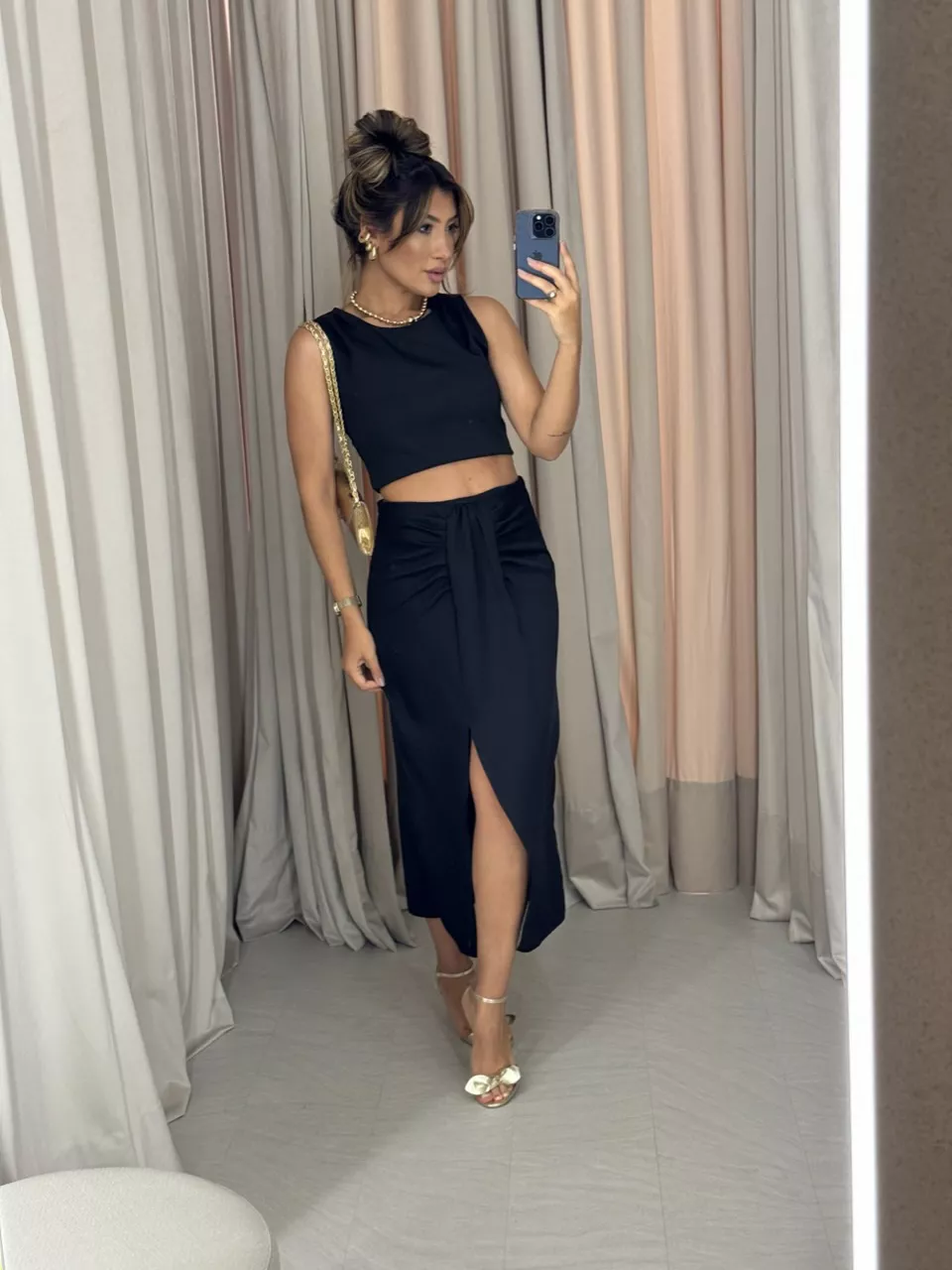CONJUNTO MARIANA SAIA PRETO - 0049360032 - CAROLLA FERRARO
