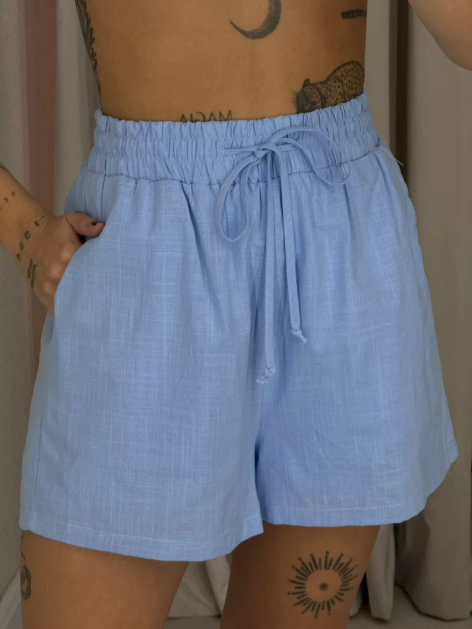 CONJUNTO AMABLY SHORT AZUL