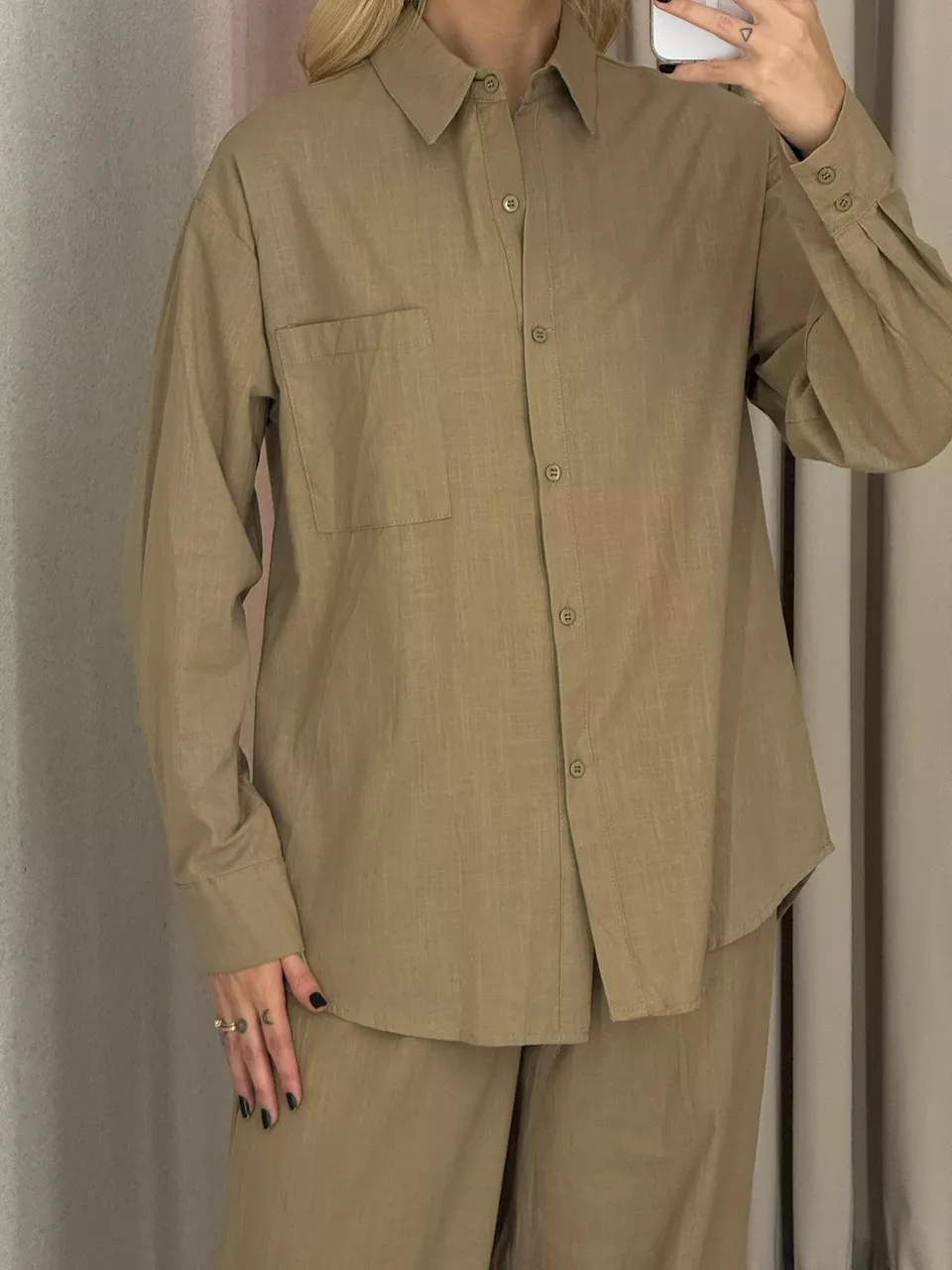 CONJUNTO RAIANE Camisa Caqui