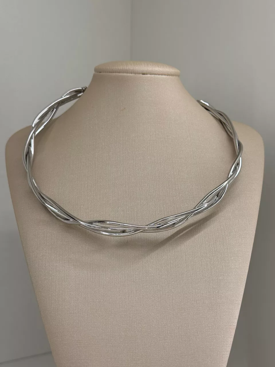 CHOKER VIVI TRANÇADA PRATA