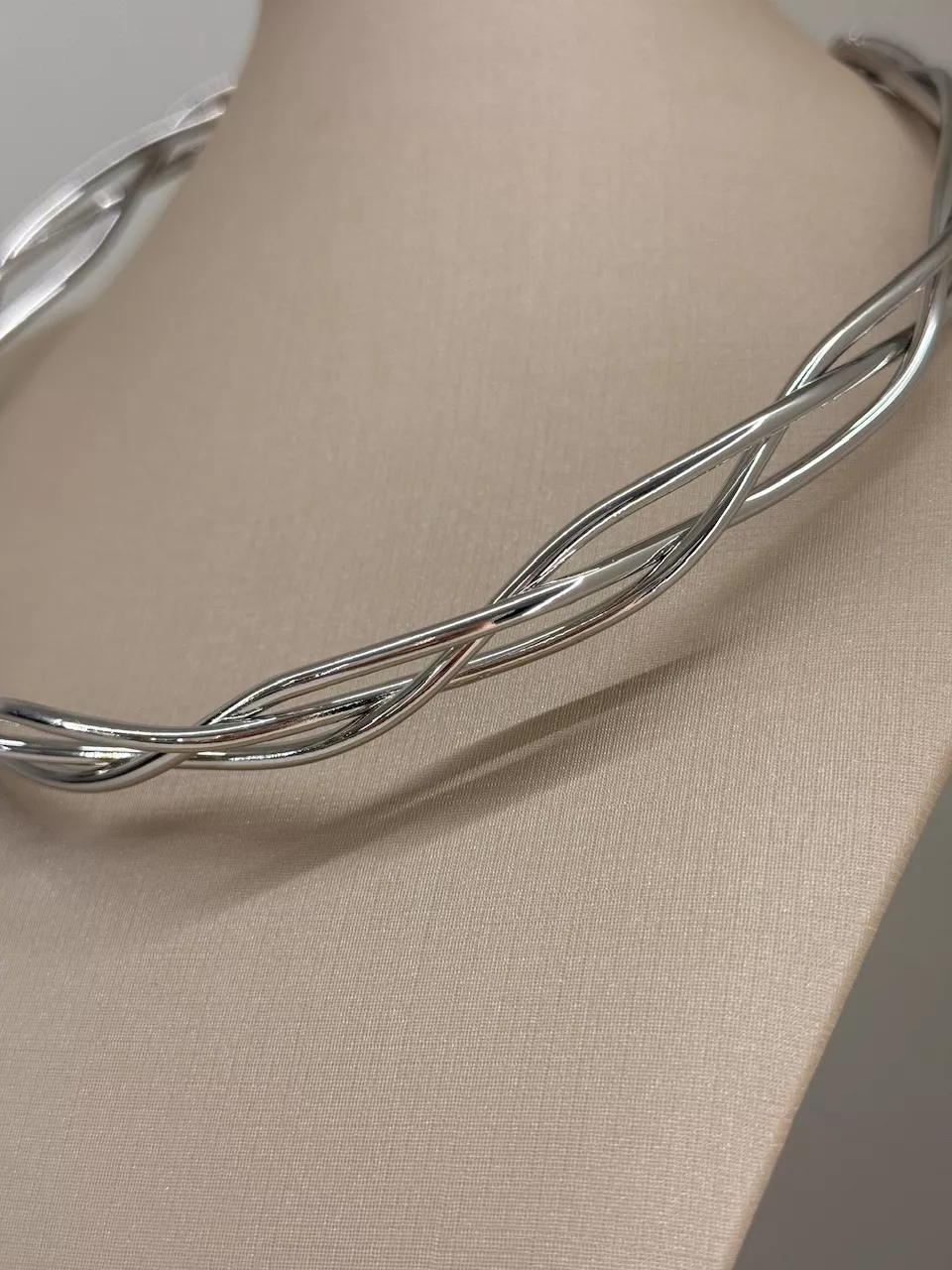 CHOKER VIVI TRANÇADA PRATA