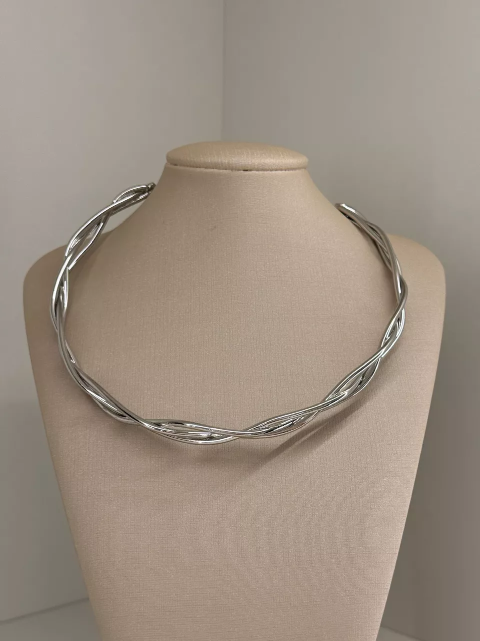 CHOKER VIVI TRANÇADA PRATA