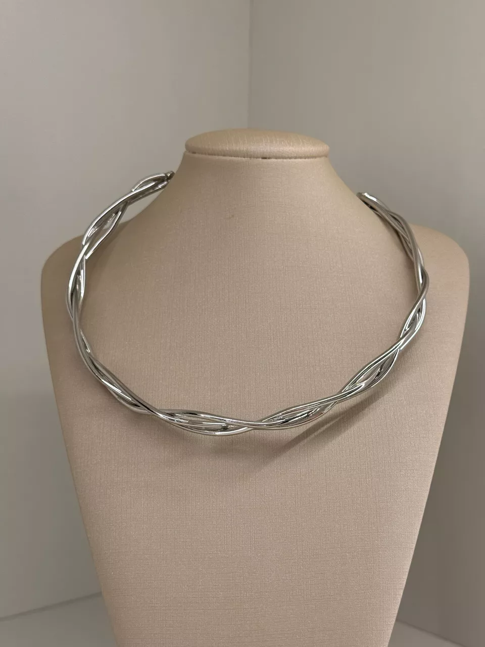 CHOKER VIVI TRANÇADA PRATA