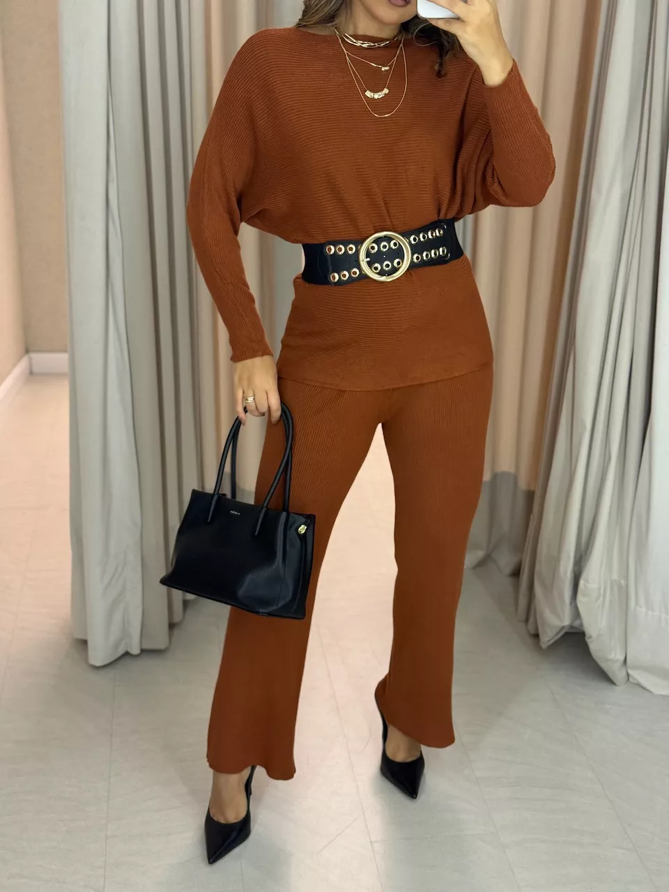 CONJUNTO NAYARA Tricot TELHA