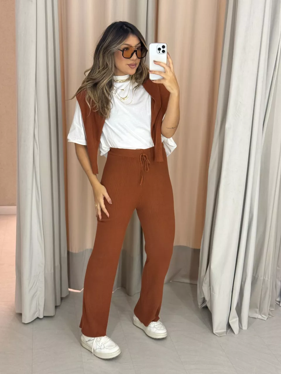 CONJUNTO NAYARA Tricot TELHA