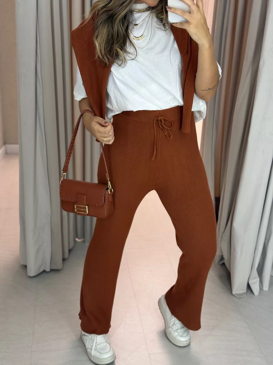 CONJUNTO NAYARA Tricot TELHA