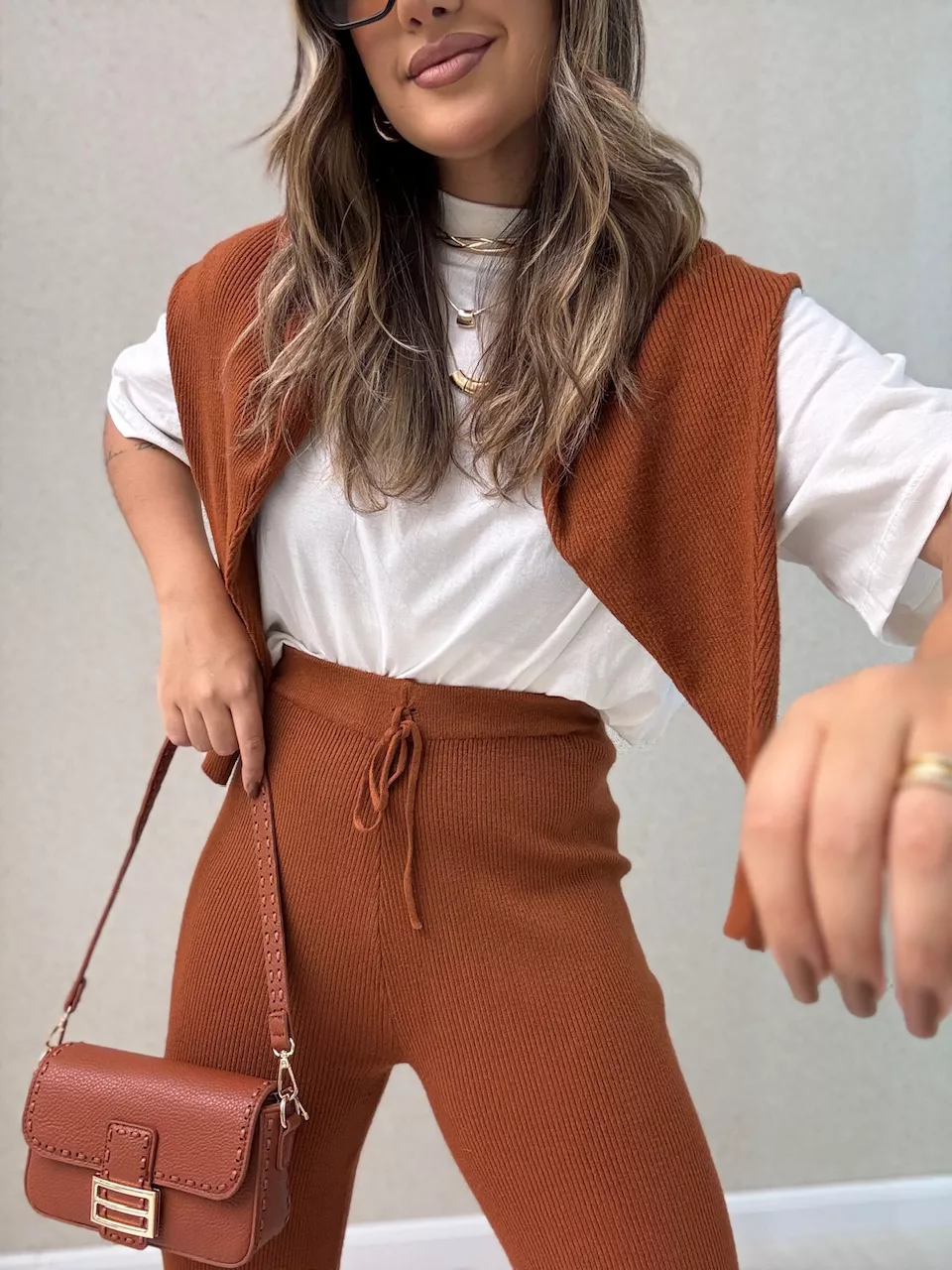 CONJUNTO NAYARA Tricot TELHA