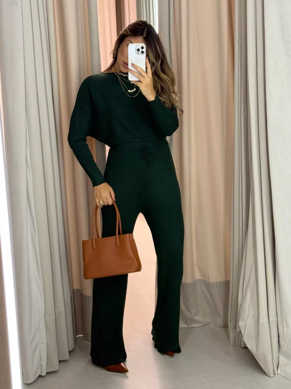 CONJUNTO NAYARA Tricot verde - 0063910014 - CAROLLA FERRARO