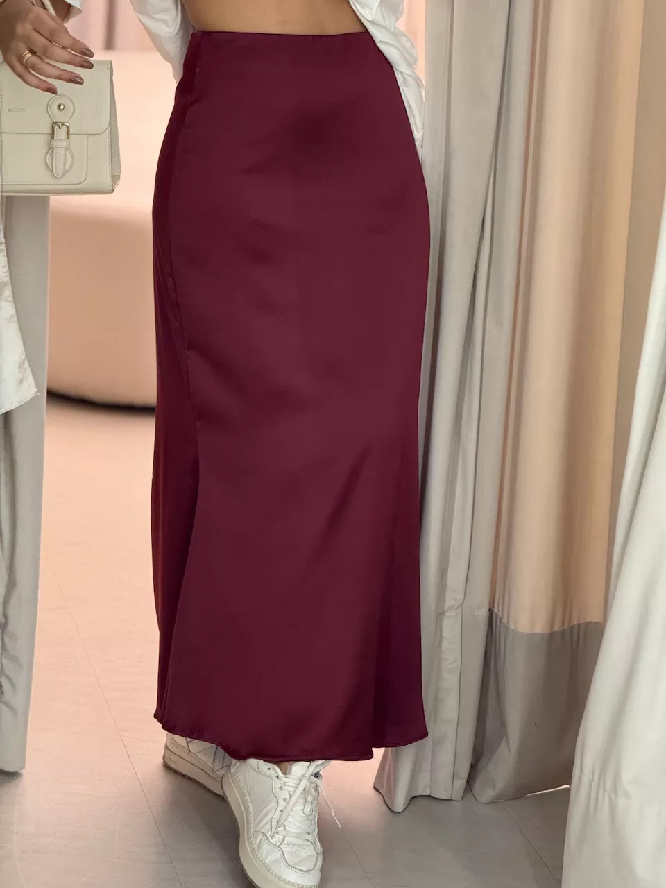 SAIA MARIA HELENA ACETINADA VINHO - 0063850168 - CAROLLA FERRARO