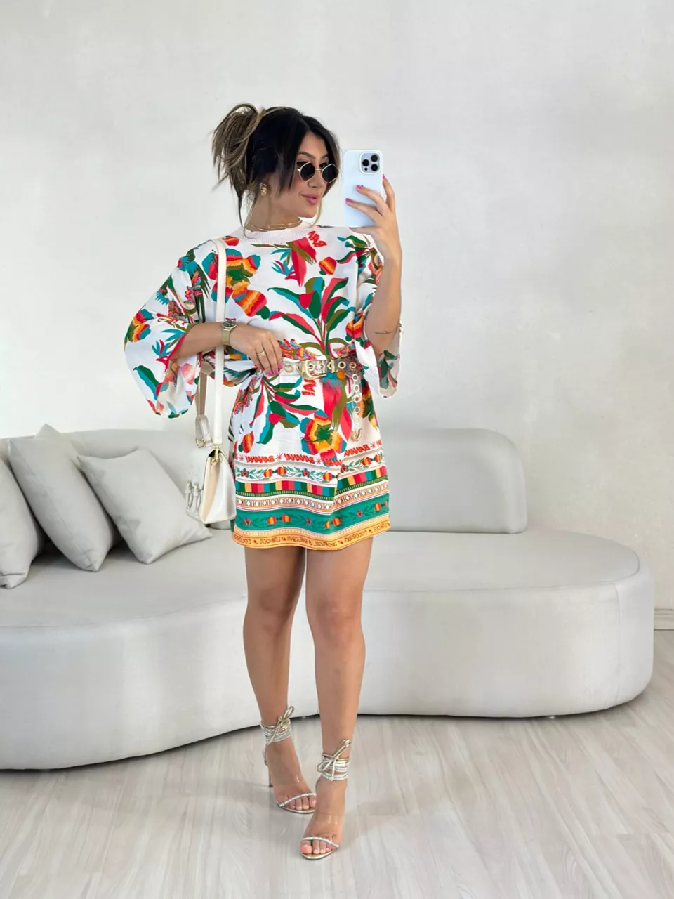VESTIDO ESTAMPA ARARA OFF