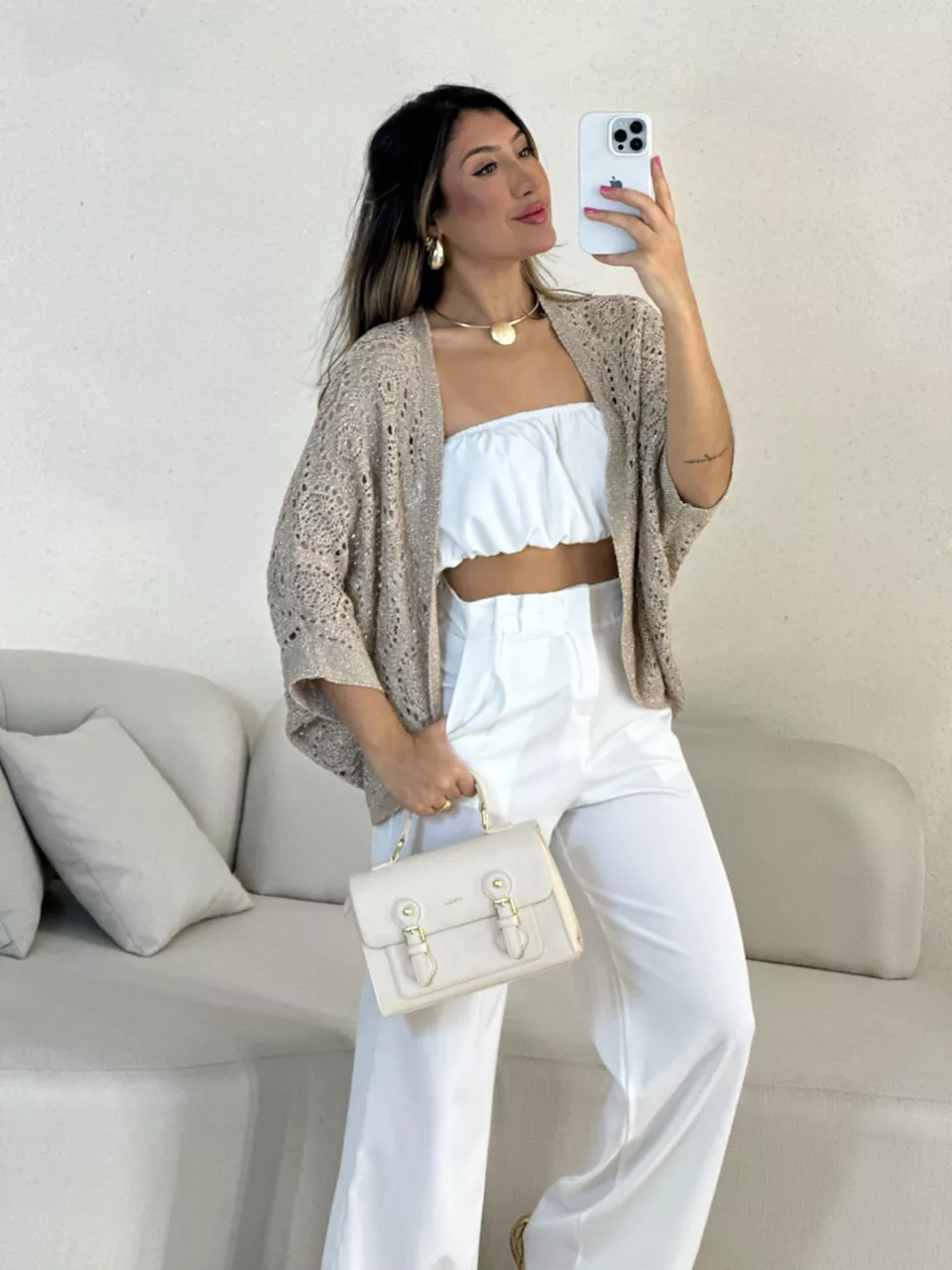 KIMONO HELENA CURTO NUDE - 0054900049 - CAROLLA FERRARO