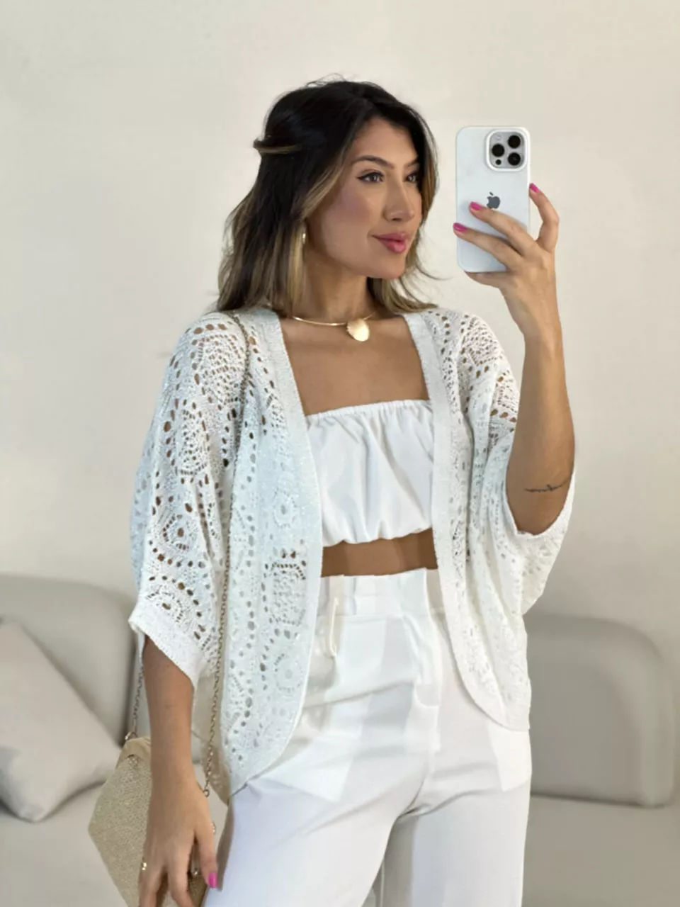 KIMONO HELENA CURTO OFF - 0054900048 - CAROLLA FERRARO