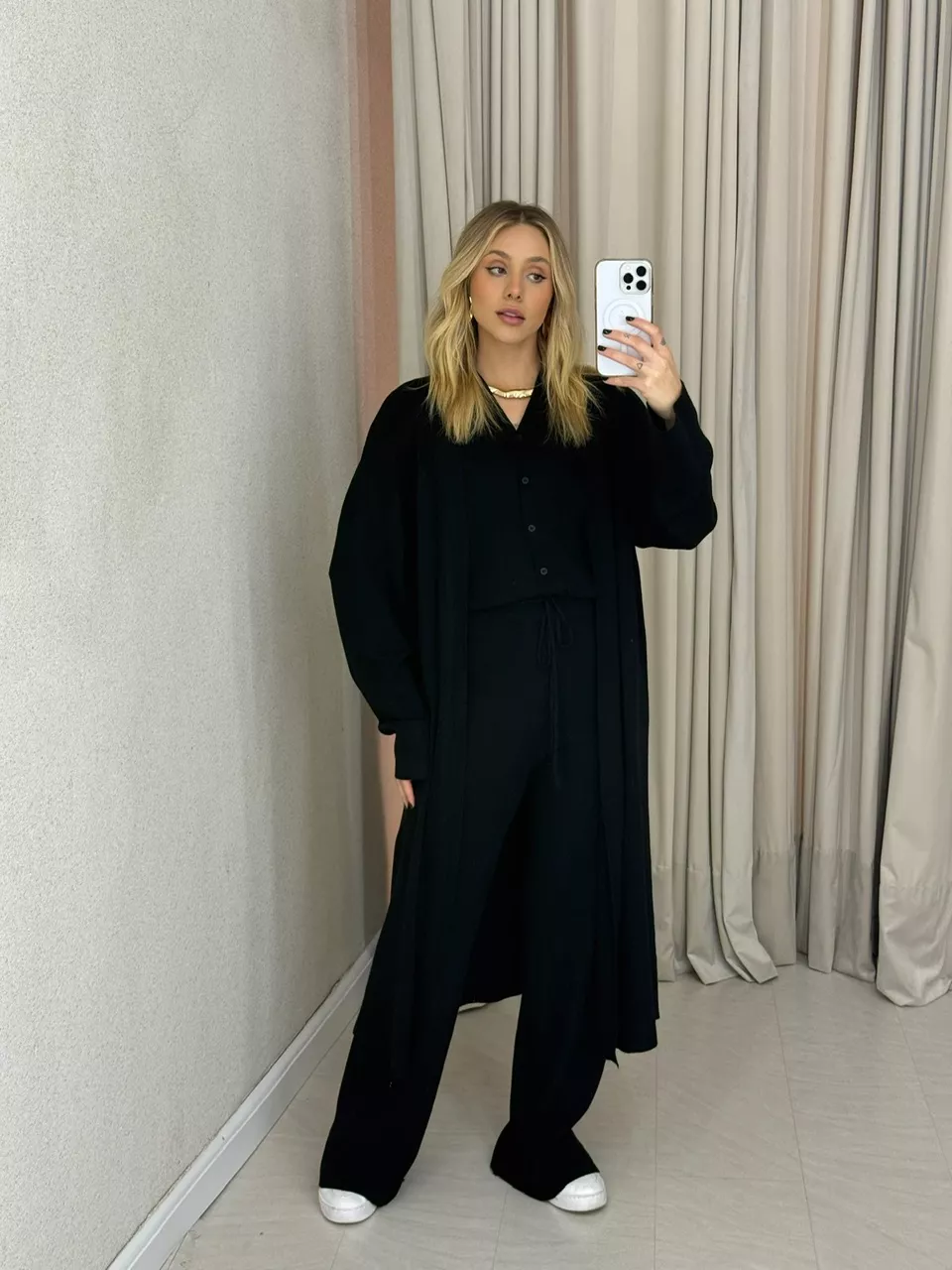 TRIJUNTO AMANDA TRICOT PRETO - 0065250032 - CAROLLA FERRARO