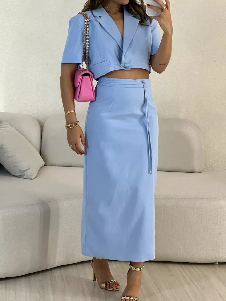 CONJUNTO KIARA SAIA BABY BLUE