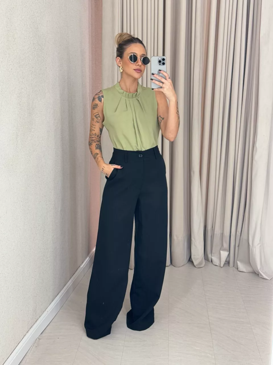 BLUSA FABRICIA CAVADA VERDE