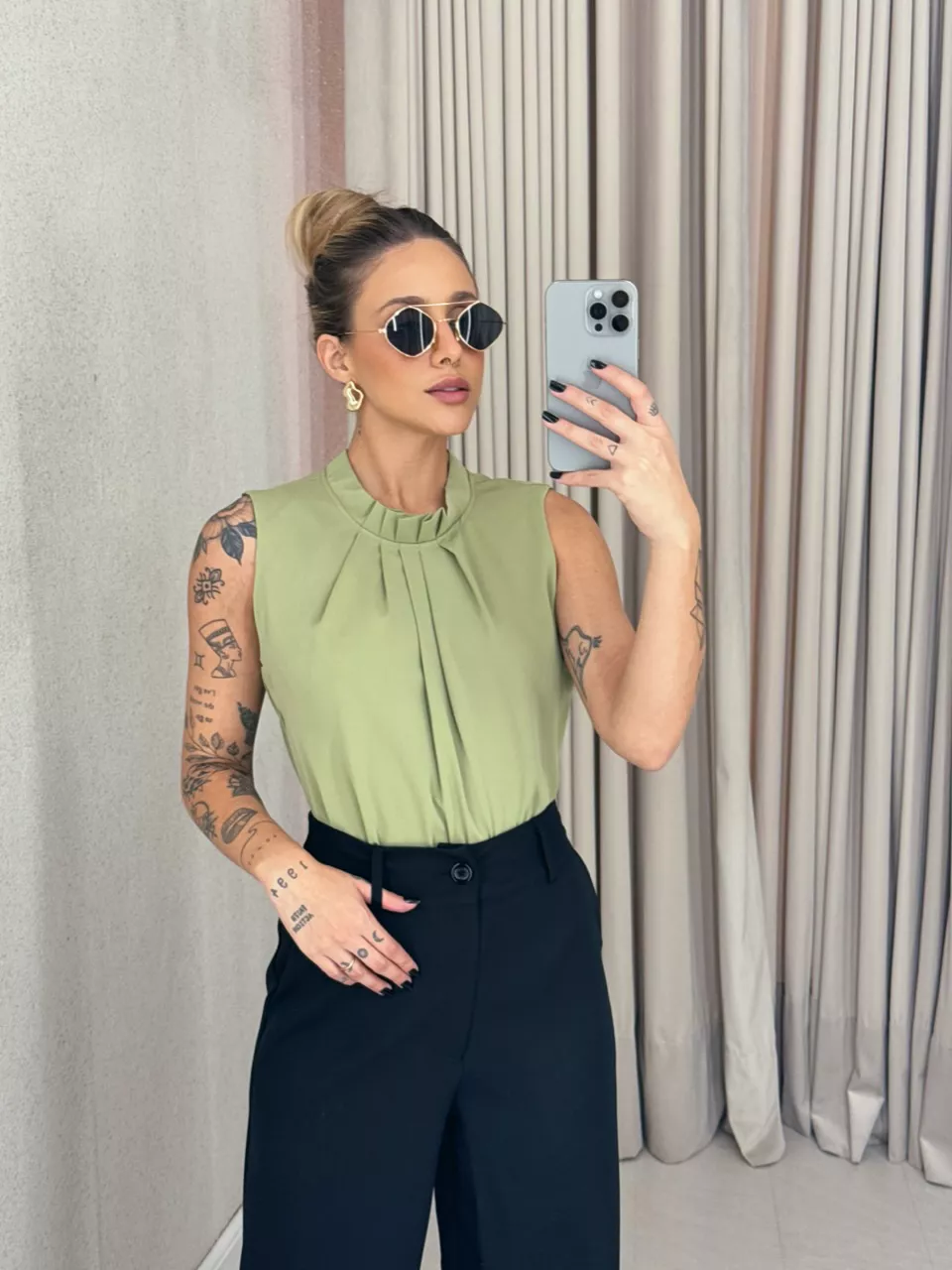 BLUSA FABRICIA CAVADA VERDE