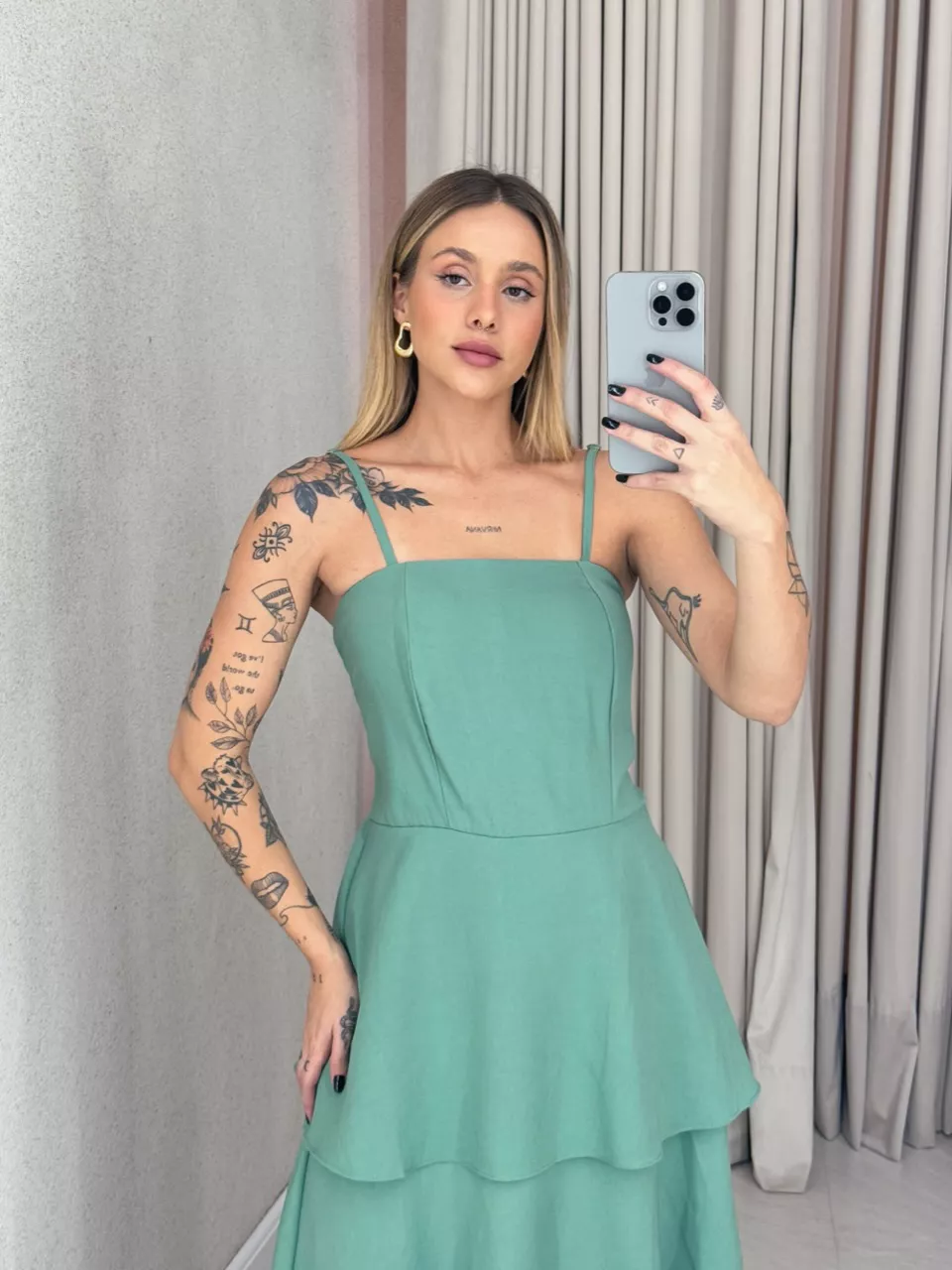 VESTIDO JUSSARA ALÇA VERDE