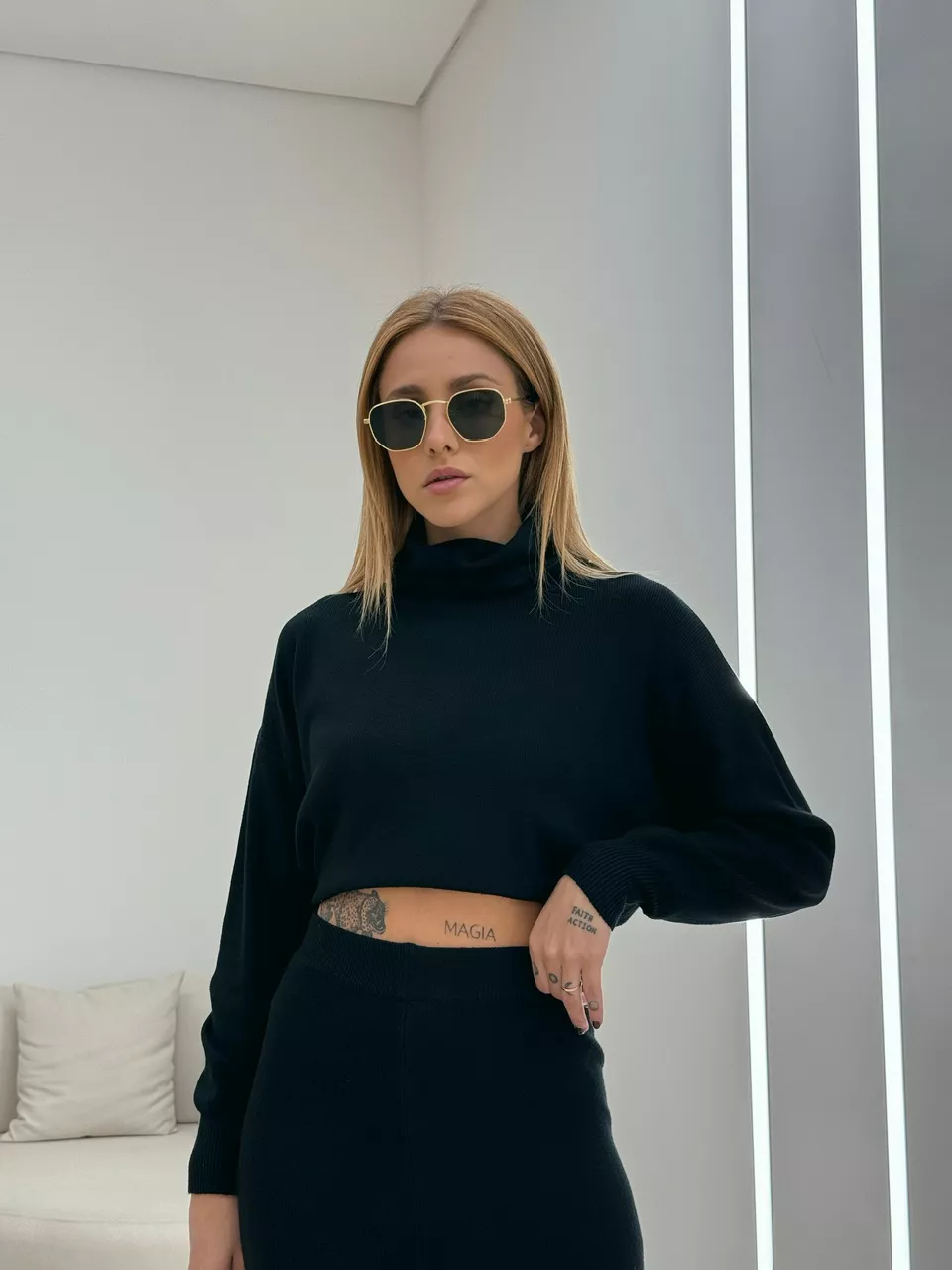 CONJUNTO MODAL GOLA ALTA PRETO