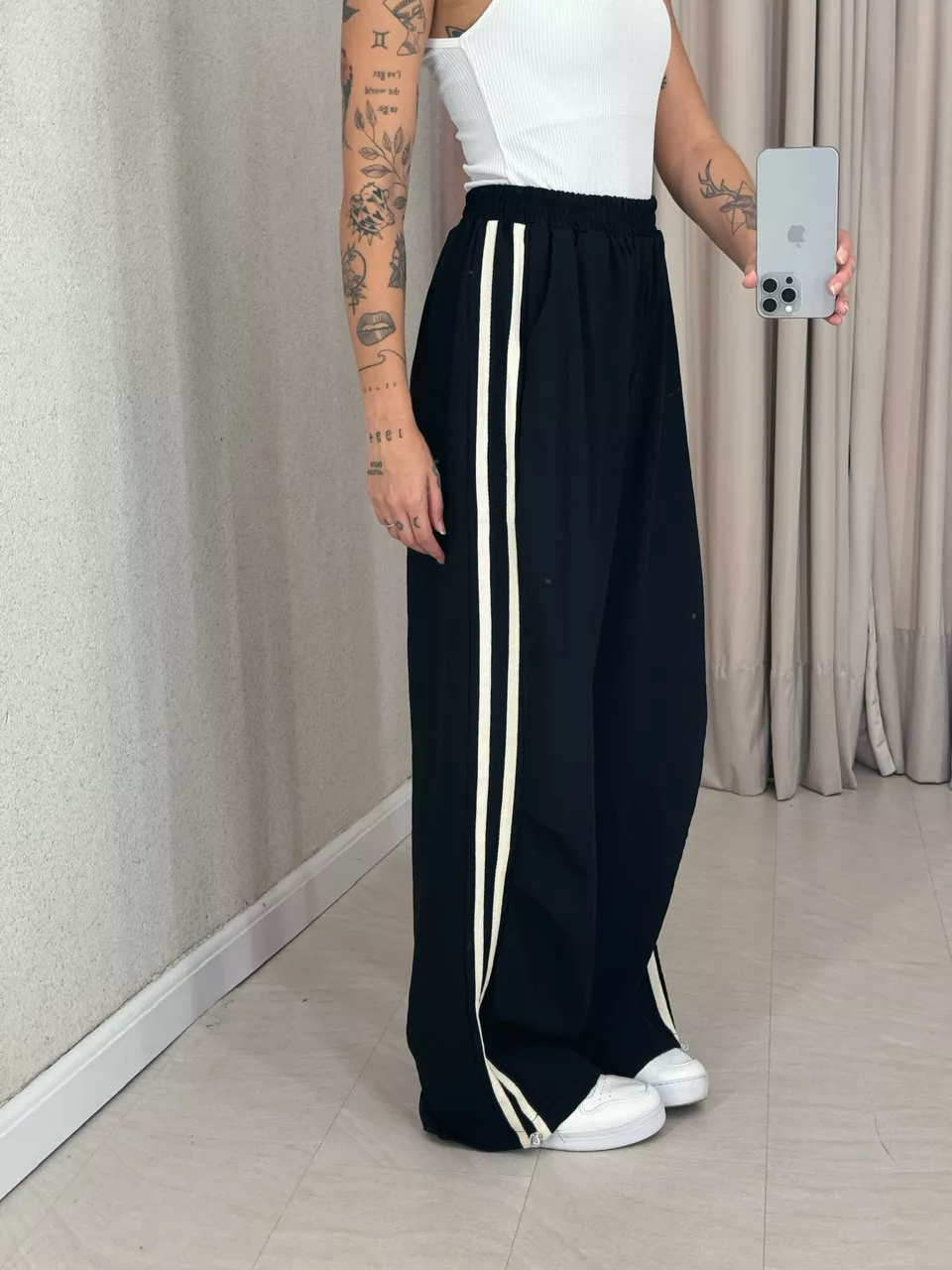 CALÇA VANESSA STREETWEAR PRETA