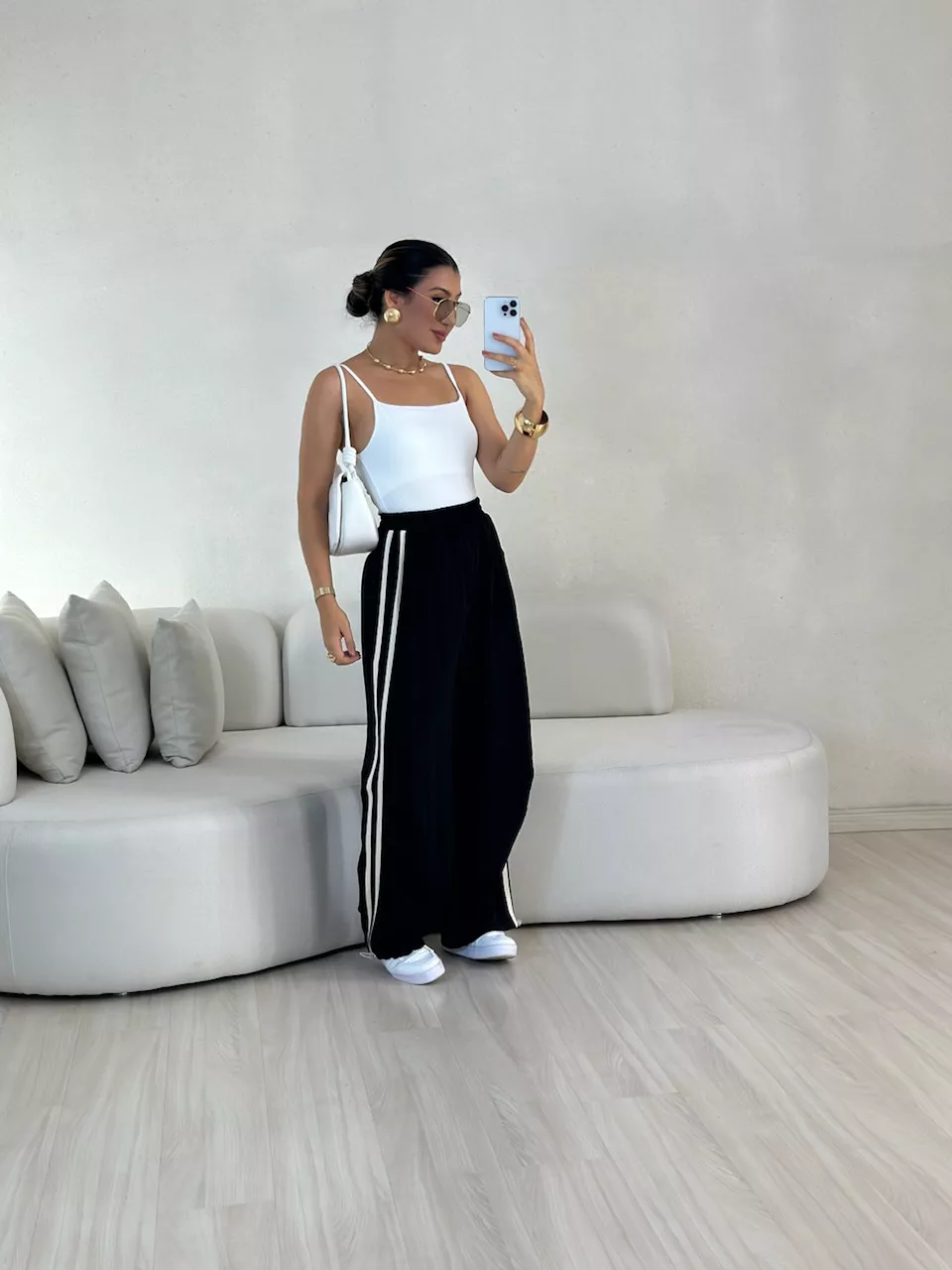 CALÇA VANESSA STREETWEAR PRETA