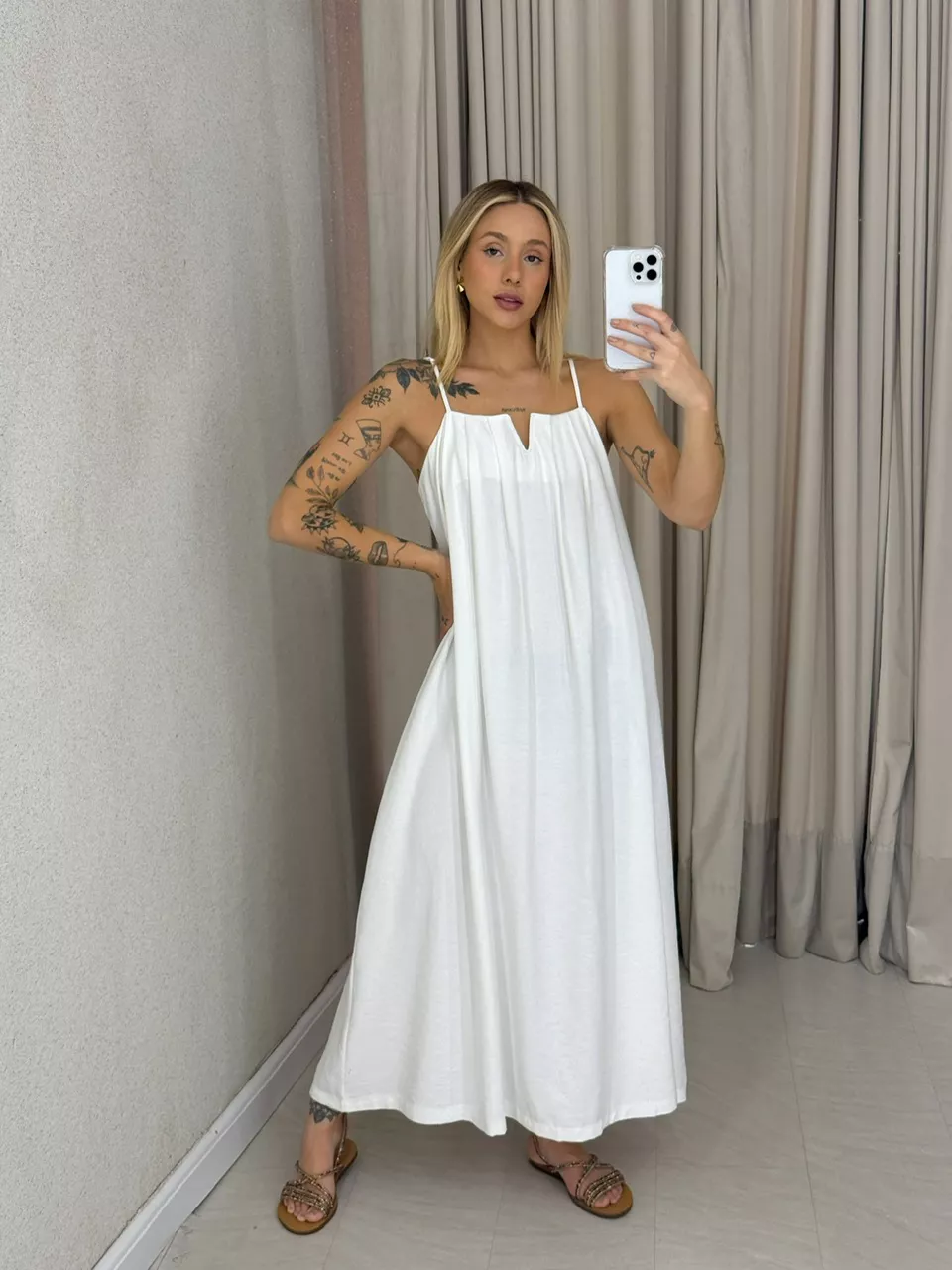 VESTIDO LUDMILA ALÇA off - 0061850048 - CAROLLA FERRARO
